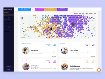 Mobile Insights Prototype map mapbox product design prototype ui ux web app webflow