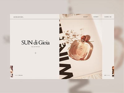 HORIZONS. design homepage landing page minimal promo ui uiux ux website