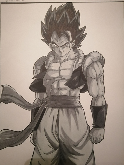 [Drawing] Gogeta from Dragon Ball Z dragonball drawing illustration markers