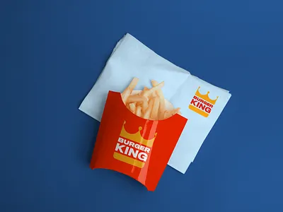 BK Rebranded French Fries brand branding design logo relogo retro