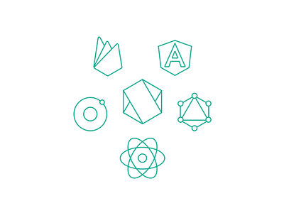 Web Technologies Icons angular firebase graphql green icon icons ionic light minimal minimalist node.js nodejs react