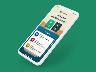 Delivero Concept App appdesign appdesigner concept app iphonex mail ui