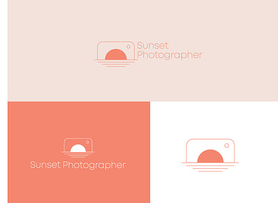 Sunset Photographer brand branding design graphic design logo logodesignersclub logodesigns logomark