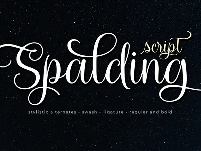 Spalding Script branding calligraphy calligraphy font card font awesome font design fonts lettering lovely lovely font modern modern design modern logo scripts wedding wedding card wedding invite
