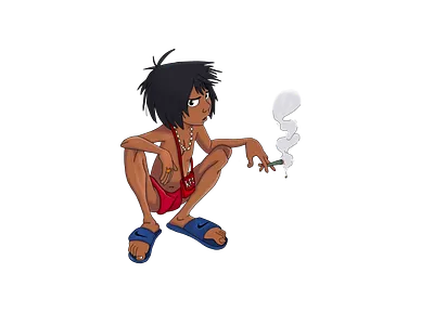 Mowgli cartoon disney fanart fun illustration kfc movie mowgli nike procreate