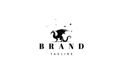 Magic Dragon animal brand branding design logo umuarus vector