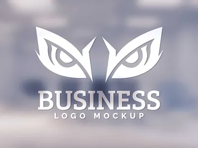 Free Blur Glass Wall Logo Mockup download download mock up download mockup mock ups mockup mockup psd mockups psd