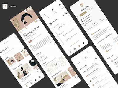 Social Experience-sharing iOS App animation app calendar chat clean feed icon illustration minimalist mobile design product design profile social ui ui design ux uxui