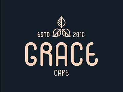 Grace Cafe Logo & Minimal Branding #2 branding branding design design logo minimal rebranding typography