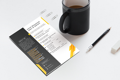 Resume mockup سيرة ذاتية black branding business cover lettrer cv cv design graphic design hiring jop personal protfolio resume resume design services tymplate بالعربية تصميم سيرة ذاتية سيفي عربي