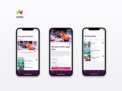 vente app design ui