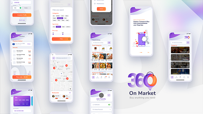 360 App beauty salon food app game design maintenance app market mobile app pharmacy app ui