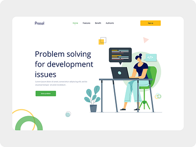 Development Agency Header Concept! 2k20 agency branding creative header header design header exploration header illustration landingpage typography ui ux uidesign ux design vector web website design