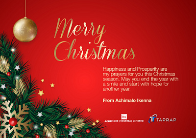 christmas card branding design