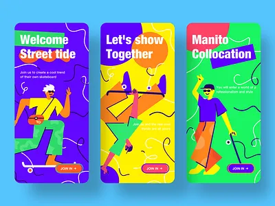 Guide page design app guide page design idea logo ux 创意 插画 设计