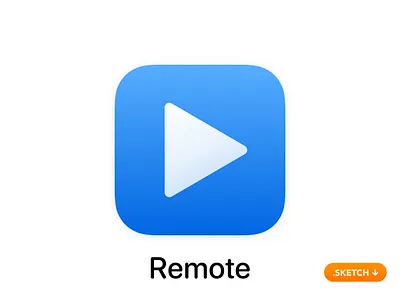 Apple "iTunes Remote" App Icon - iOS 13 13 app app icon apple conect connect control design flat home icon ios itunes logo network people remote source top unit