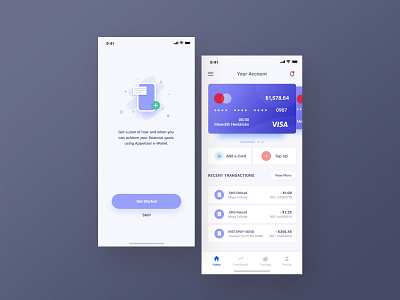 e-Wallet Application | Press "L" if you like this one! adobe xd app ecommerce ewallet minimalist mobile app design ui uiux wireframe