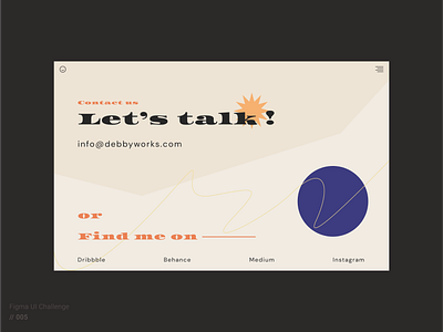 UI Design | Contact Us contact design figma ui ux ui