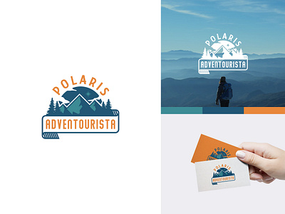 Emblem logo design for Polaris Adventourista badge logo branding digital art identity illustration logo logo design vintage logo