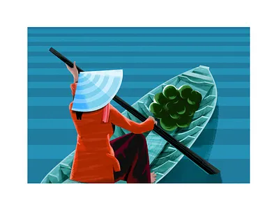 Southern Vietnam #3 I mom design flatdesign illustration southvietnam vector vietnam vietnamese