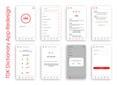 TDK Dictionary App Redesign android app design app design illustration interface ui ux