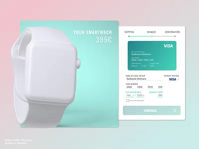 Credit Card Checkout - Daily UI #002 checkout credit card checkout daily ui dailyui dailyui 002 figma figma design gradients