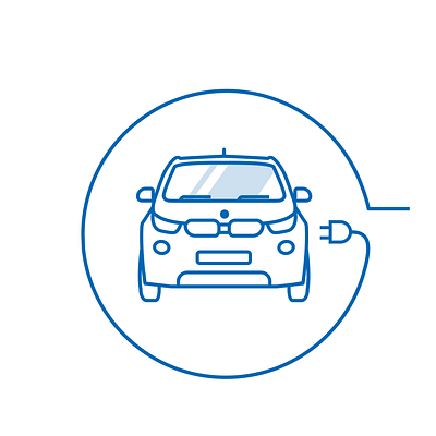 Electric Car Charging car charging electric illustration illustrator vector