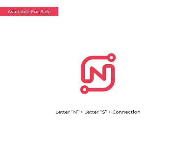 N + S + Connection Concept brand identity branding business concept connection flat hire me icon letter n link logo logo design logo designer minimal monogram n logo sale startup symbol vector