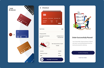 Payment Checkout app branding credit card design flat illustration minimal type ui ux vector xd xd design