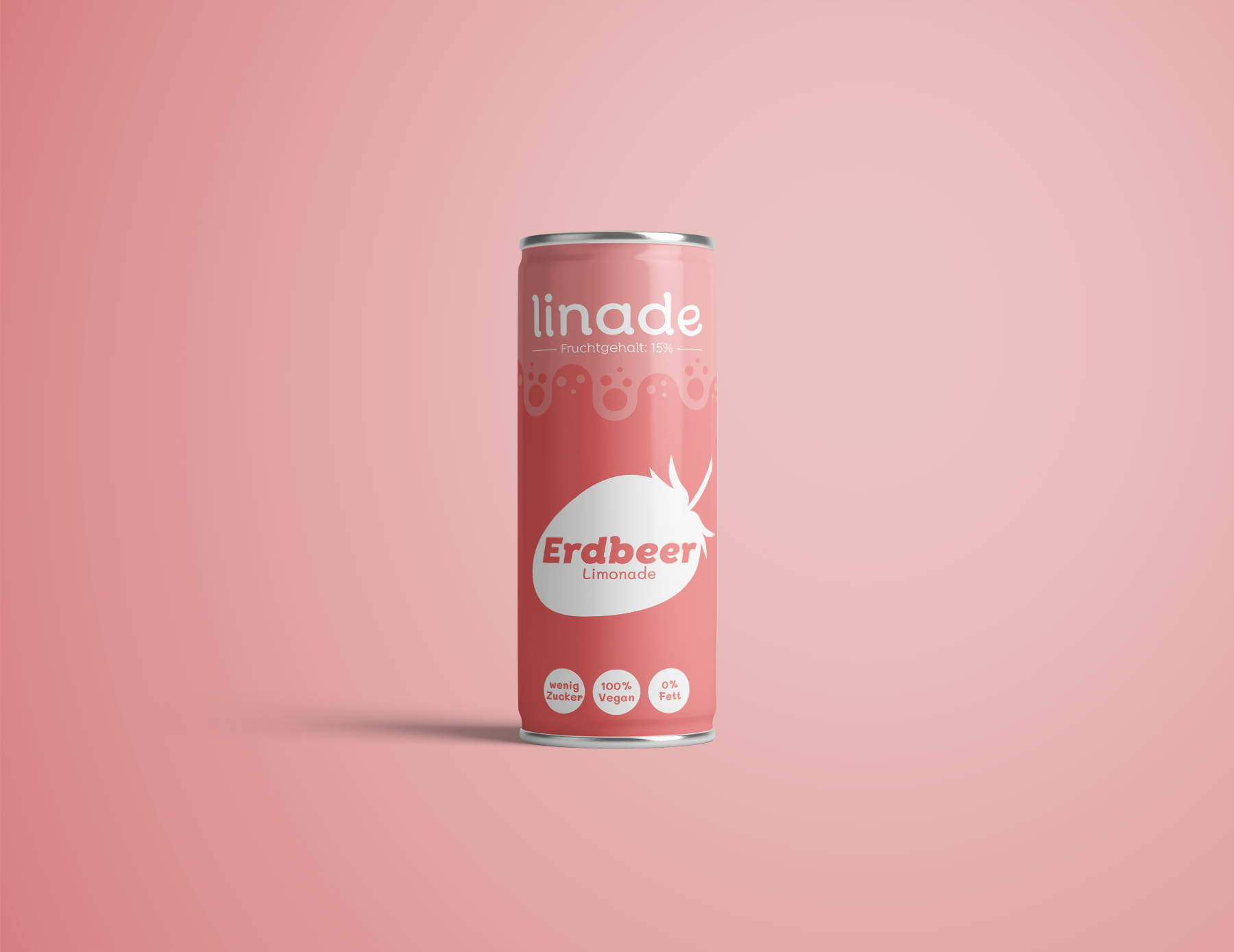 Example of Linade lemonade logo and product design