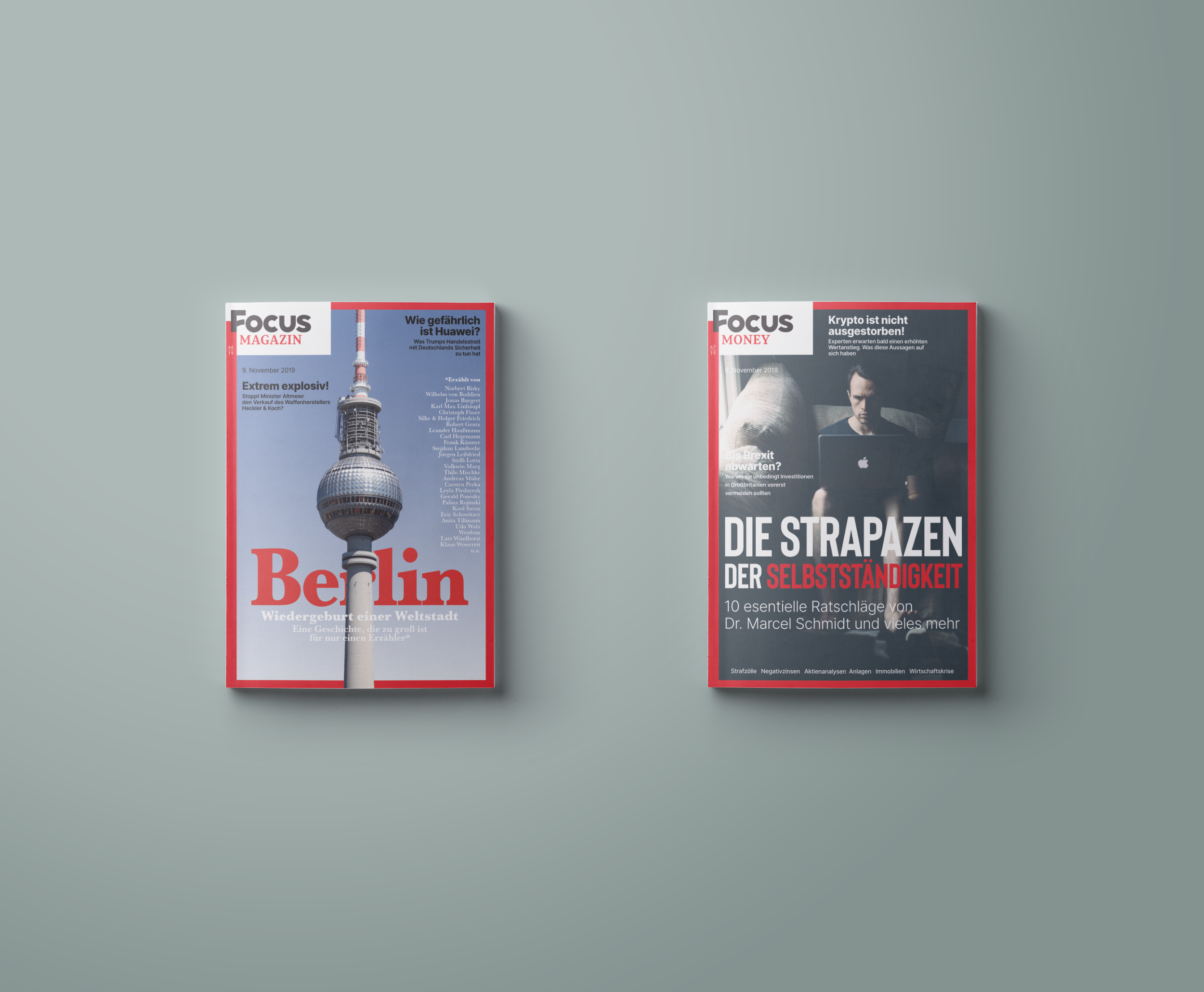 Example of Focus rebranding (German newsmagazin)