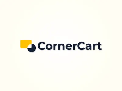 Corner Cart Logo minimal negativespace
