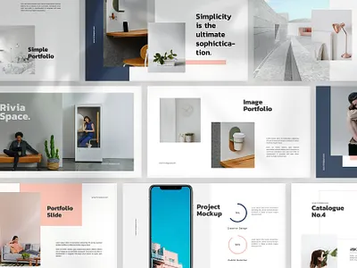 Rivia Google Slides Template branding corporate creative design creative market naturalistic powerpoint design powerpoint presentation template