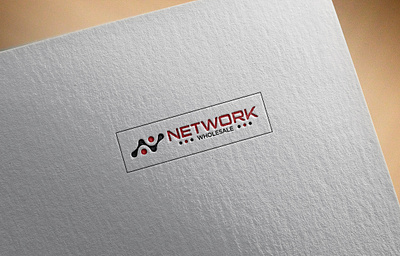 Network Logo branding character color concept corporate design creative design front mockup text vector