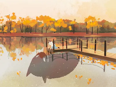 ... and i don't know who i am anymore autumn character fall identity illustration procreate scene self sketch wip