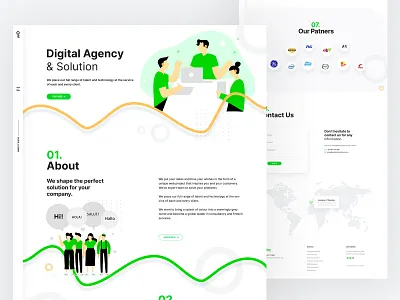 Evolution Homepage creative design design digital agency illustrations minimal minimalist modern photoshop typogaphy ui ux website
