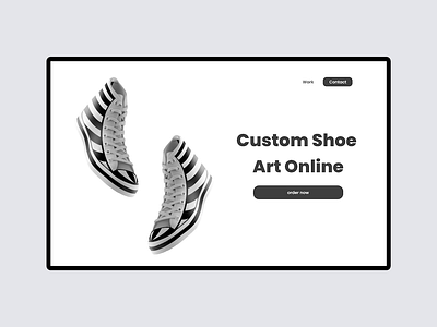 Custom Shoe Art animation concept illustration user interface