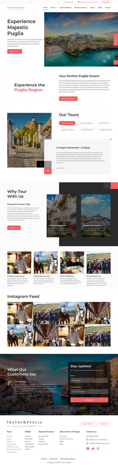 Tour Home page