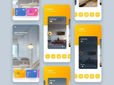 Smart Home app ui app concept electricity energy saving ios smart home smarthome ui uiux