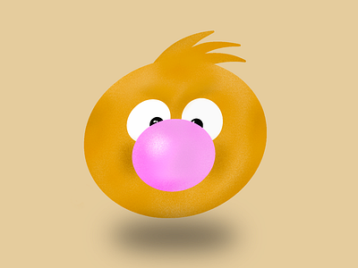 Bubblegum smiley bubblegum smiley draw drawing emoji emoticon illustration new emoji smiley teen smiley