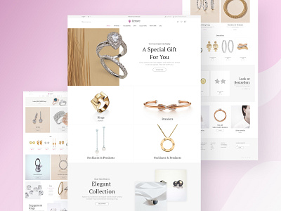 Jewelry online store! ecommerce ecommerce design figma interface jewelry jewelry shop online shop online store shop shopify ui ux web design webdesign website