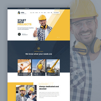 Construction wordpress theme construction construction website design theme ui ux web designer website wordpress wordpress design wordpress theme