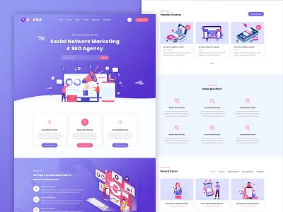 Oxana - SEO & Digital Marketing HTML Template digital marketing digital marketing company oxana seo seo agency seo services themeforest webdesign website design