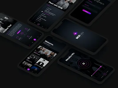 Mixhalo : Live Audio audio interface music music app streaming ui