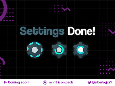 Settings icon - mnml icon pack android icon icon pack icon packs icons illustrator incoset material design photoshop product design