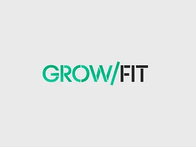 GrowFit Logo logo typography
