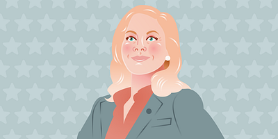 Leslie Knope design figma illustration leslie knope portrait portrait illustration vector