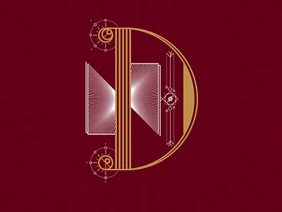 36daysoftype – D 36days 36daysoftype artdeco d illustration typo