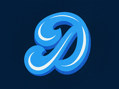 D 36daysoftype 36daysoftype06 36daysoftype07 36daysoftype2020 70s blue funky lettering njimedia procreate retro typogaphy