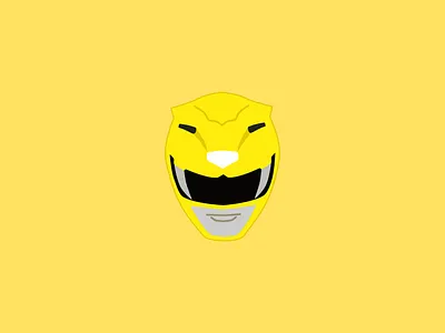 Yellow Ranger Icon art design icon icon design icon set illustration illustrator instagram logo power rangers yellow